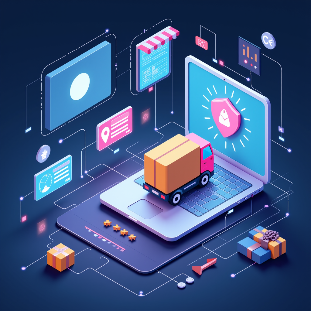 AI-generated G-rated illustration for A practical guide to online shopping and delivery scam awareness