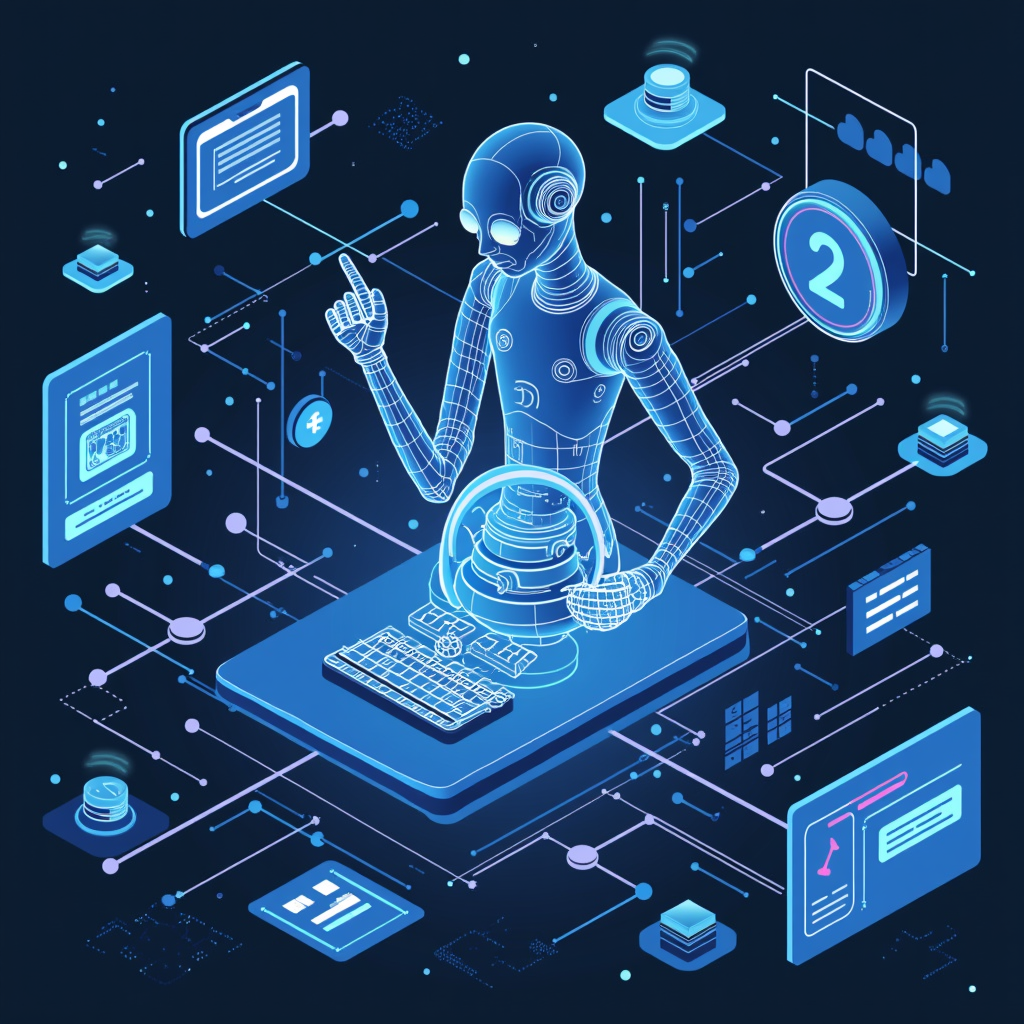 AI-generated G-rated illustration for Google's Gemini 3.5 Flash AI Model Enhances Complex Task Automation
