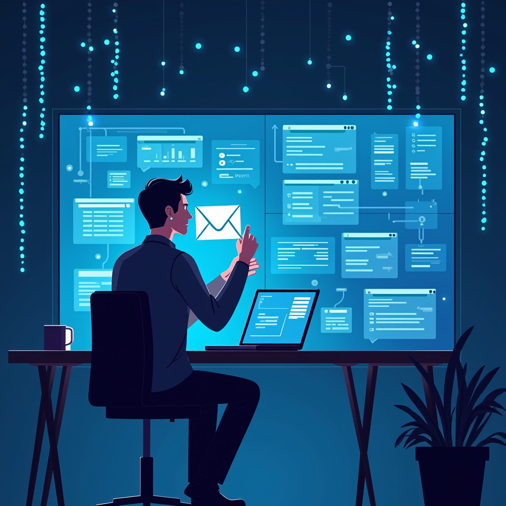 AI-generated G-rated illustration for A practical guide to email scam awareness for families and small businesses