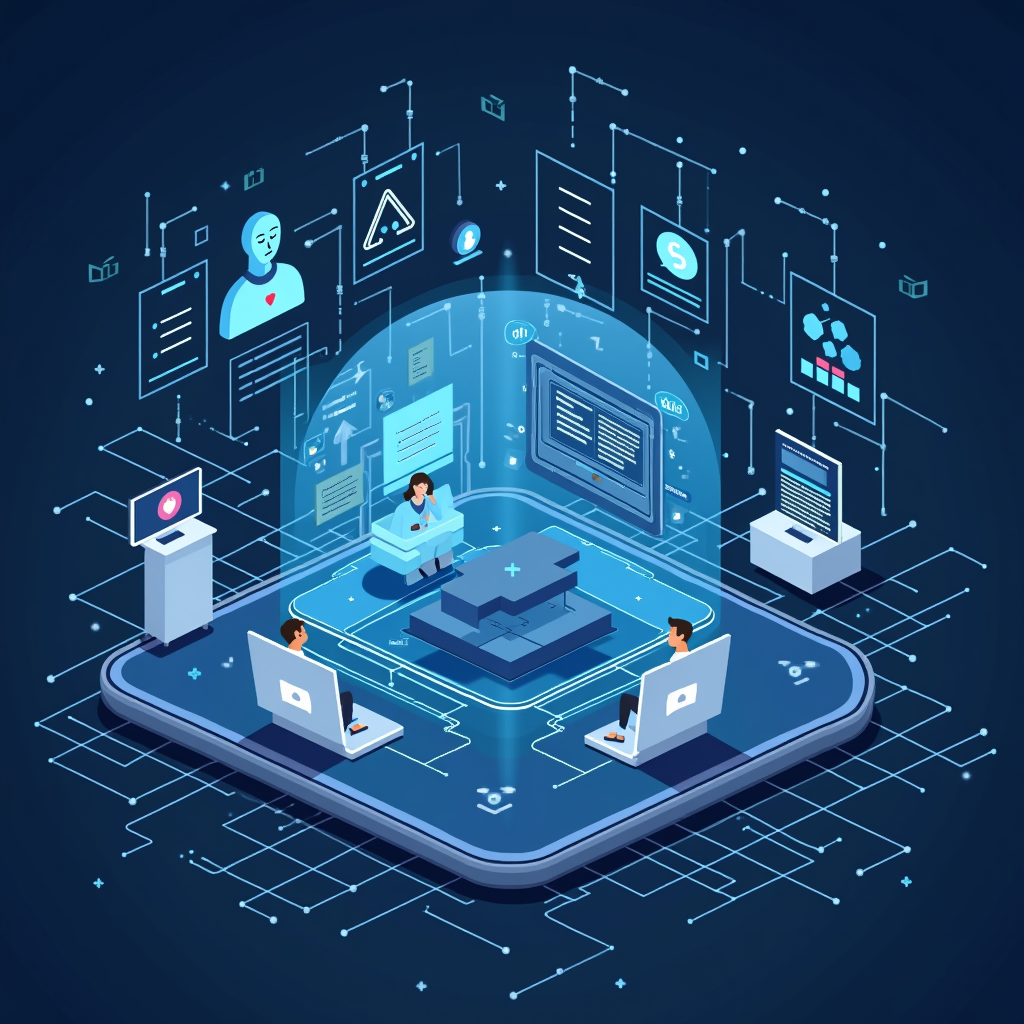AI-generated G-rated illustration for AI Tools Empowering Small Businesses and Families