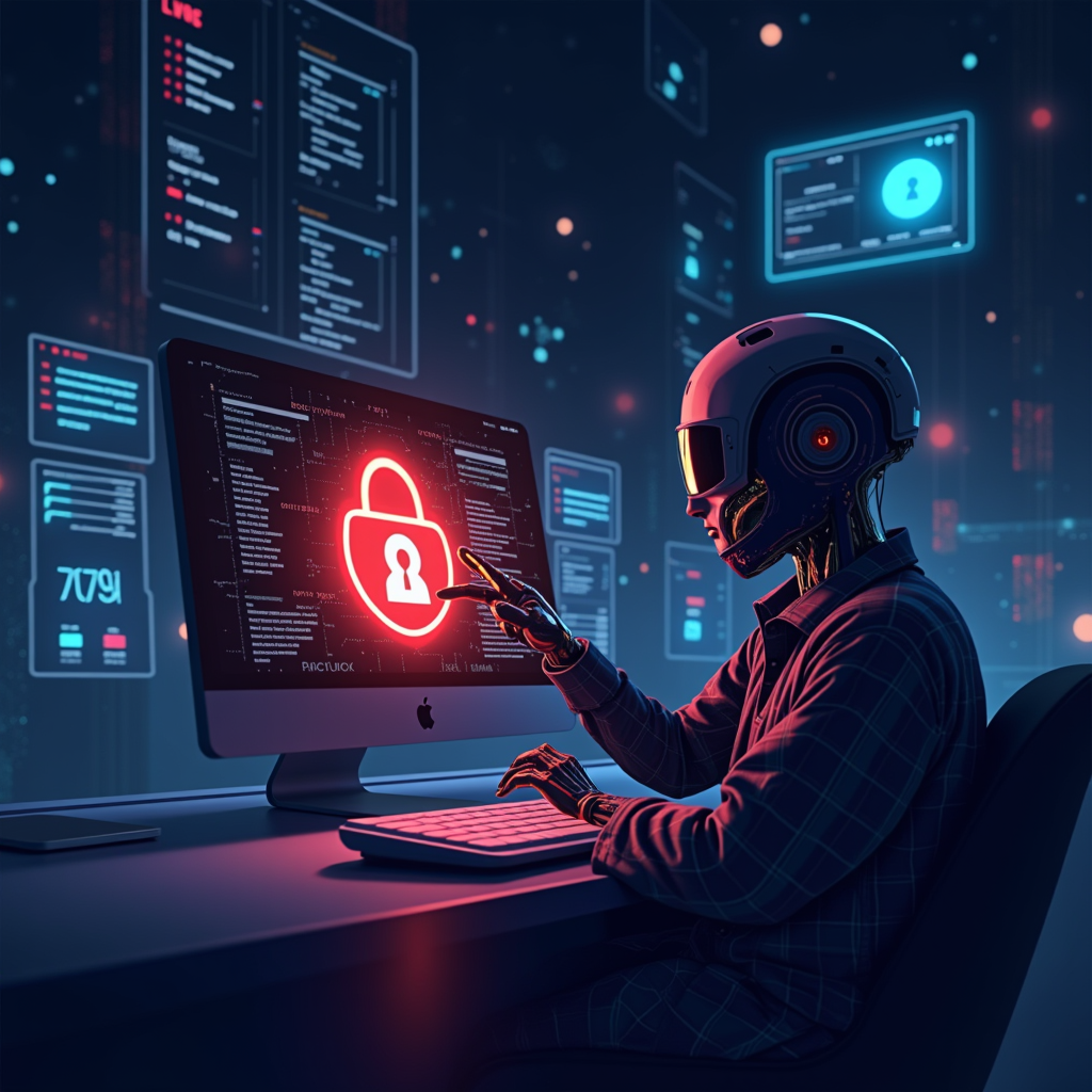 AI-generated G-rated illustration for Cybercriminals exploit default passwords to compromise Fortinet firewalls and VPNs used by major companies worldwide