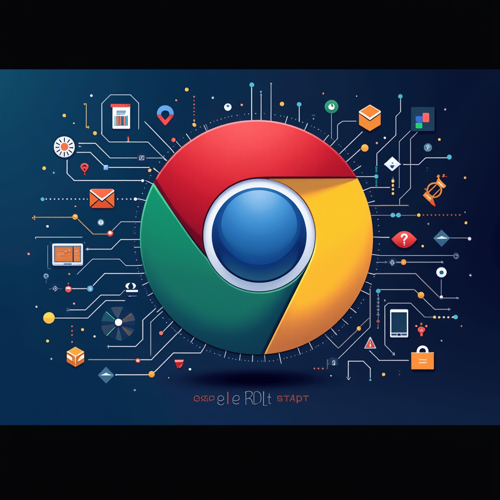 AI-generated G-rated illustration for Google Chrome V8 JavaScript Engine Vulnerability CVE-2026-11645