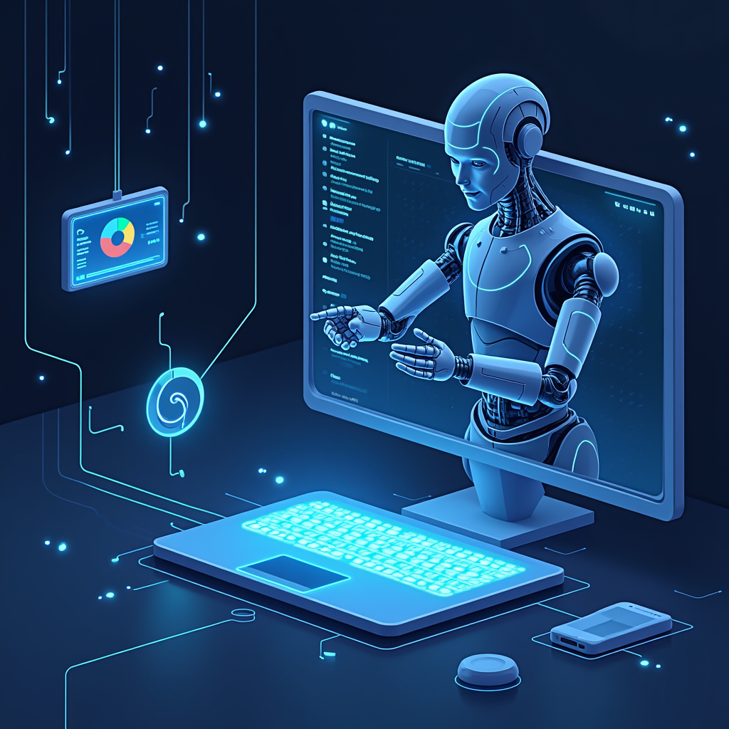 AI-generated G-rated illustration for Google's AI browsing assistant, Gemini, expands to desktop and iOS users in Latin America, Africa, and the Middle East
