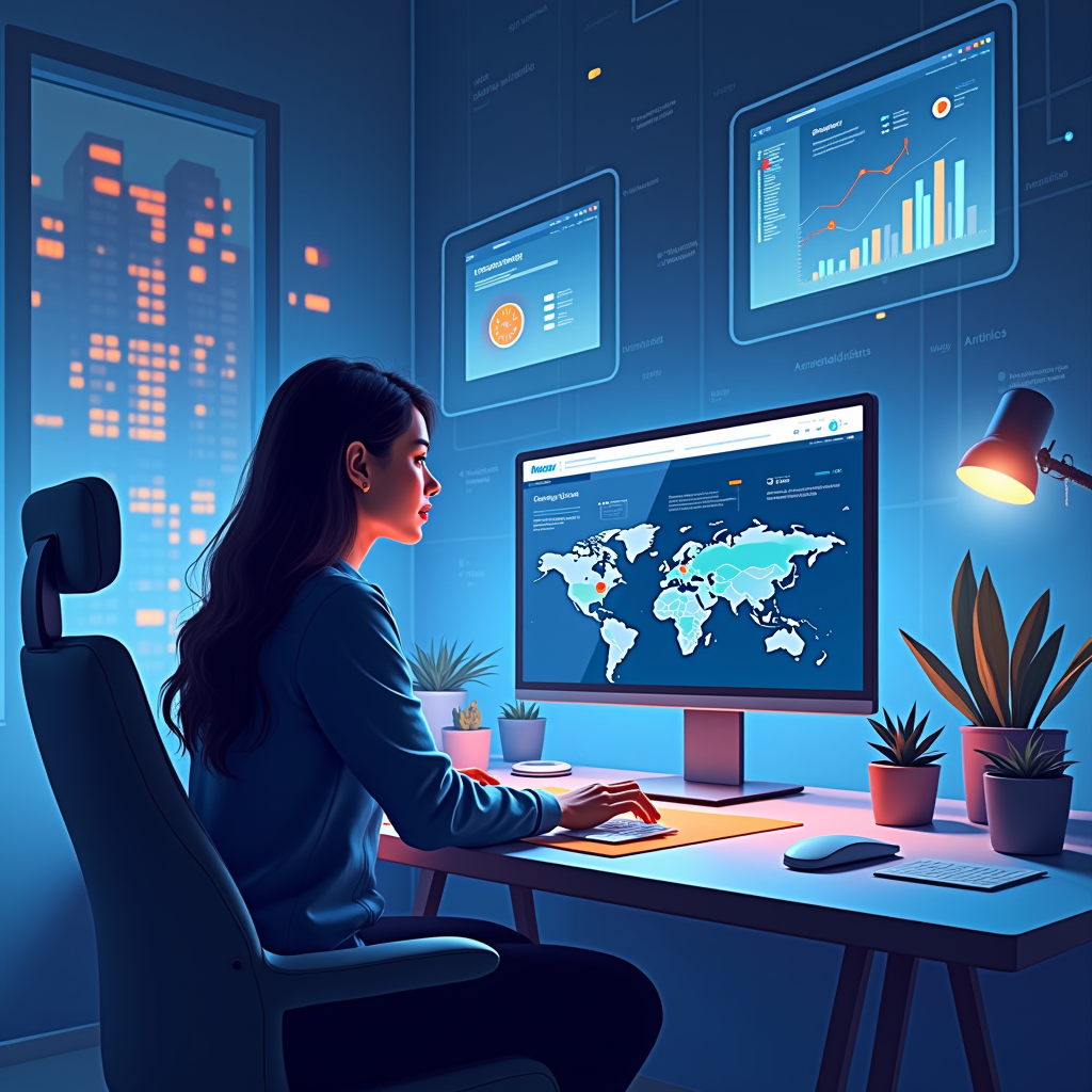 AI-generated G-rated illustration for Microsoft Announces General Availability of Copilot Cowork