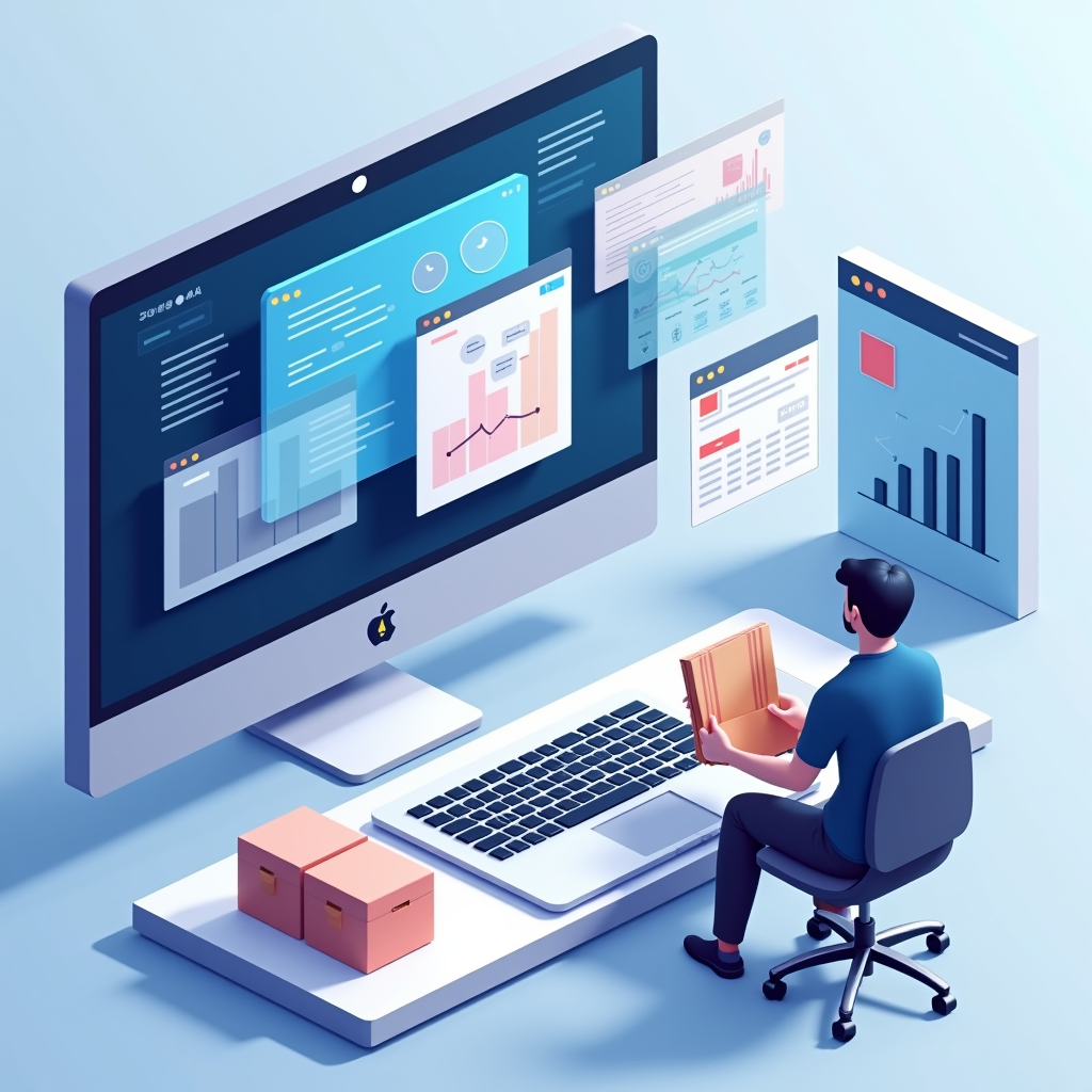 AI-generated G-rated illustration for A practical guide to online shopping and delivery scam awareness