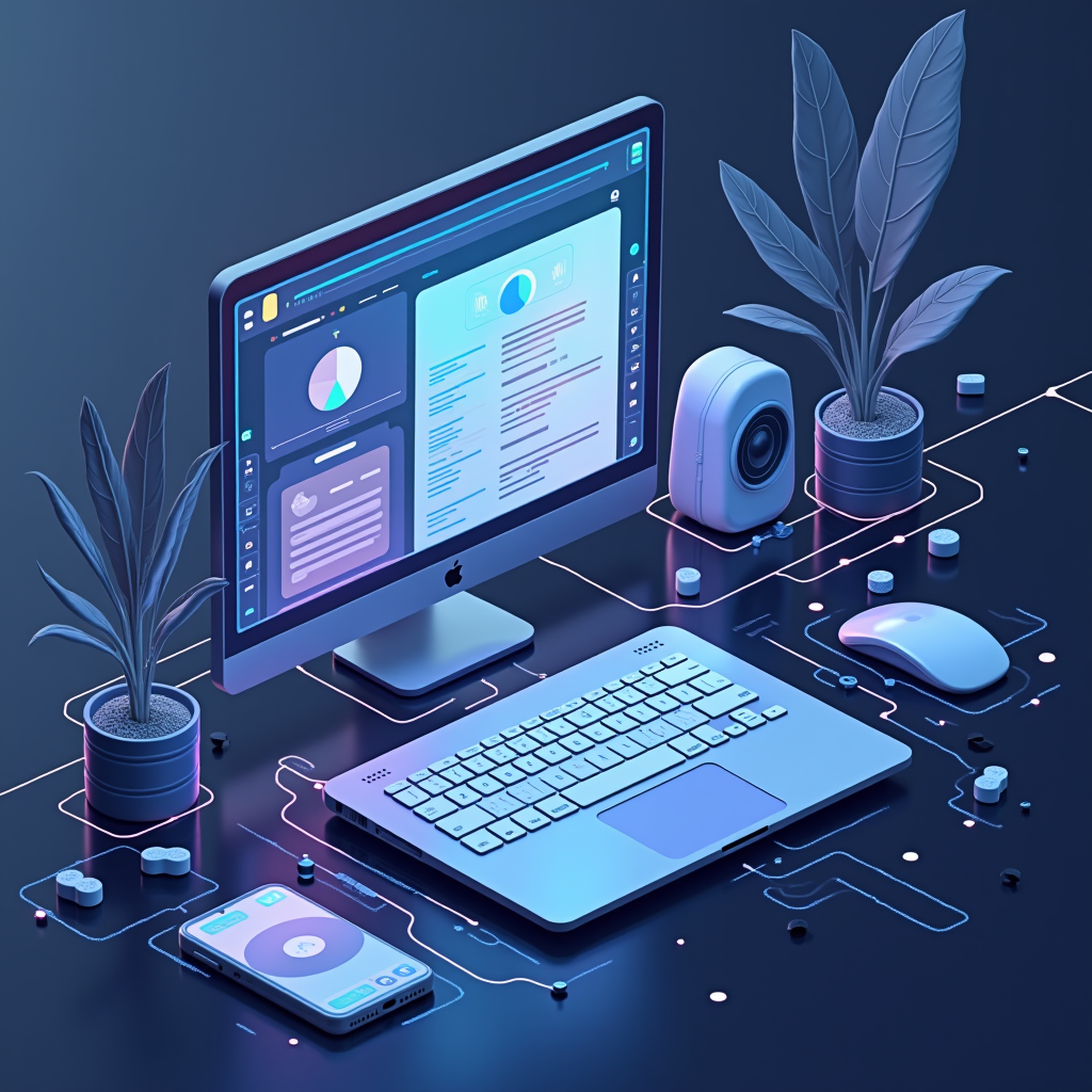 AI-generated G-rated illustration for Apple's New Upgrade Program: Flexible Leasing Options for Apple Devices