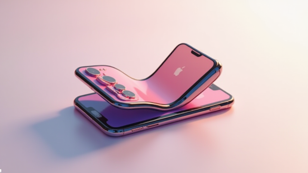 AI-generated G-rated illustration for Apple's iPhone Duo: A Foldable Smartphone Revolutionizing Family Connectivity