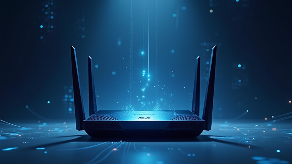 AI-generated G-rated illustration for Asus routers gain FCC's 'Conditional Approval' for sale in the US as TP-Link remains locked out — Asus's Wi-Fi 8 ambitions remain intact