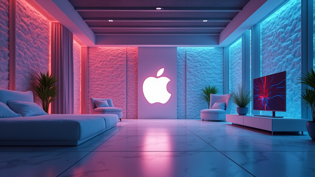 AI-generated G-rated illustration for Apple and LG Collaborate on Smart Home Devices