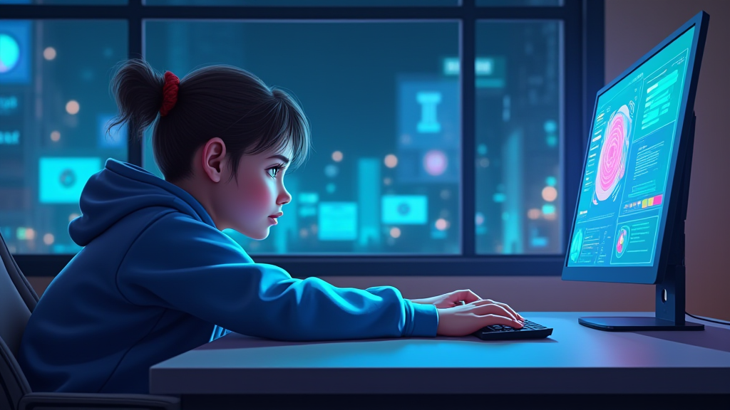 AI-generated G-rated illustration for Child Safety Concerns in Online Gaming Platforms in Australia